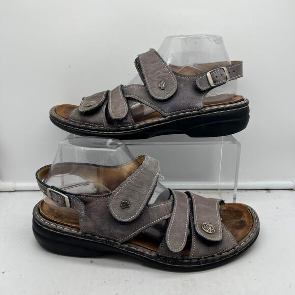 Finn Comfort Shoes - Finn Comfort Sandals Womens 40 US 9.5 Gomera Slingback Shoes Leather Strappy